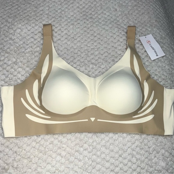 (NWT) LushFitting Bra Wireless Bra Cream/Beige Lightly Lined Padded Size 6XL - Picture 1 of 4